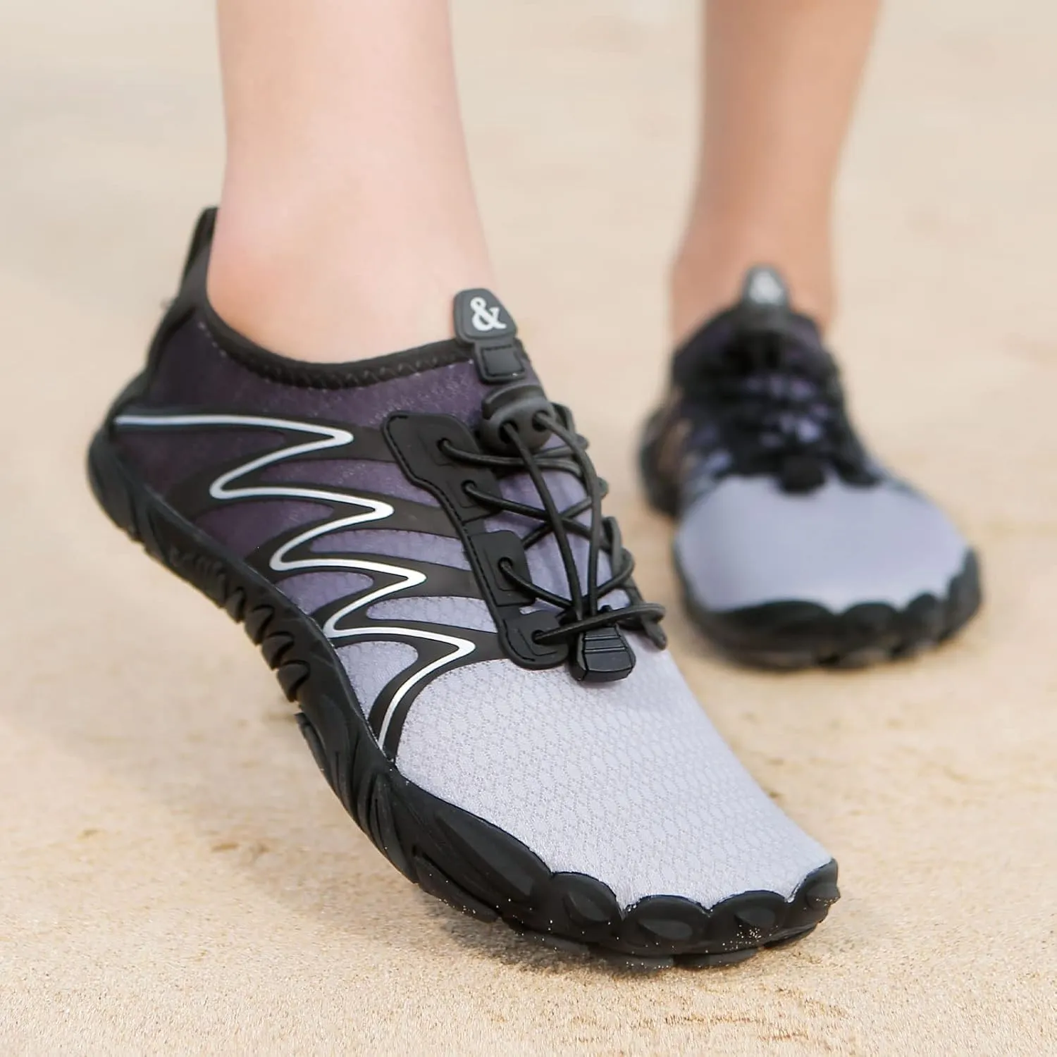 ziitop Water Shoes for Men Women Beach Barefoot Swim Rock Climbing Pool Shoes Socks, Anti-Slip Breathable Quick Dry Lightweight Slip-on, Outdoor Sport Hiking Walking Boating Fishing Diving Surfing